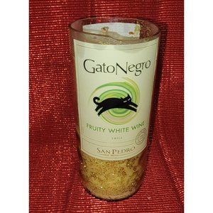 Upcycled GatoNegro Wineglass Soy Candle